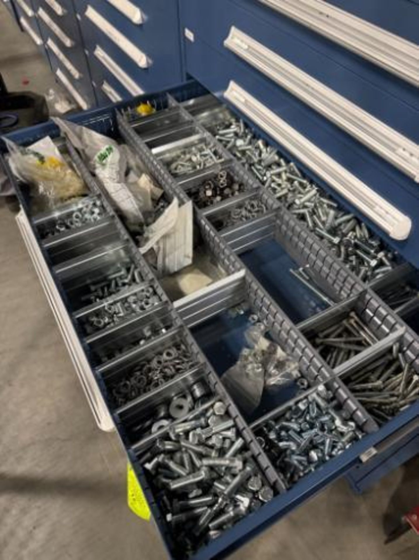 contents of 2) drawers- assorted nuts & bolts