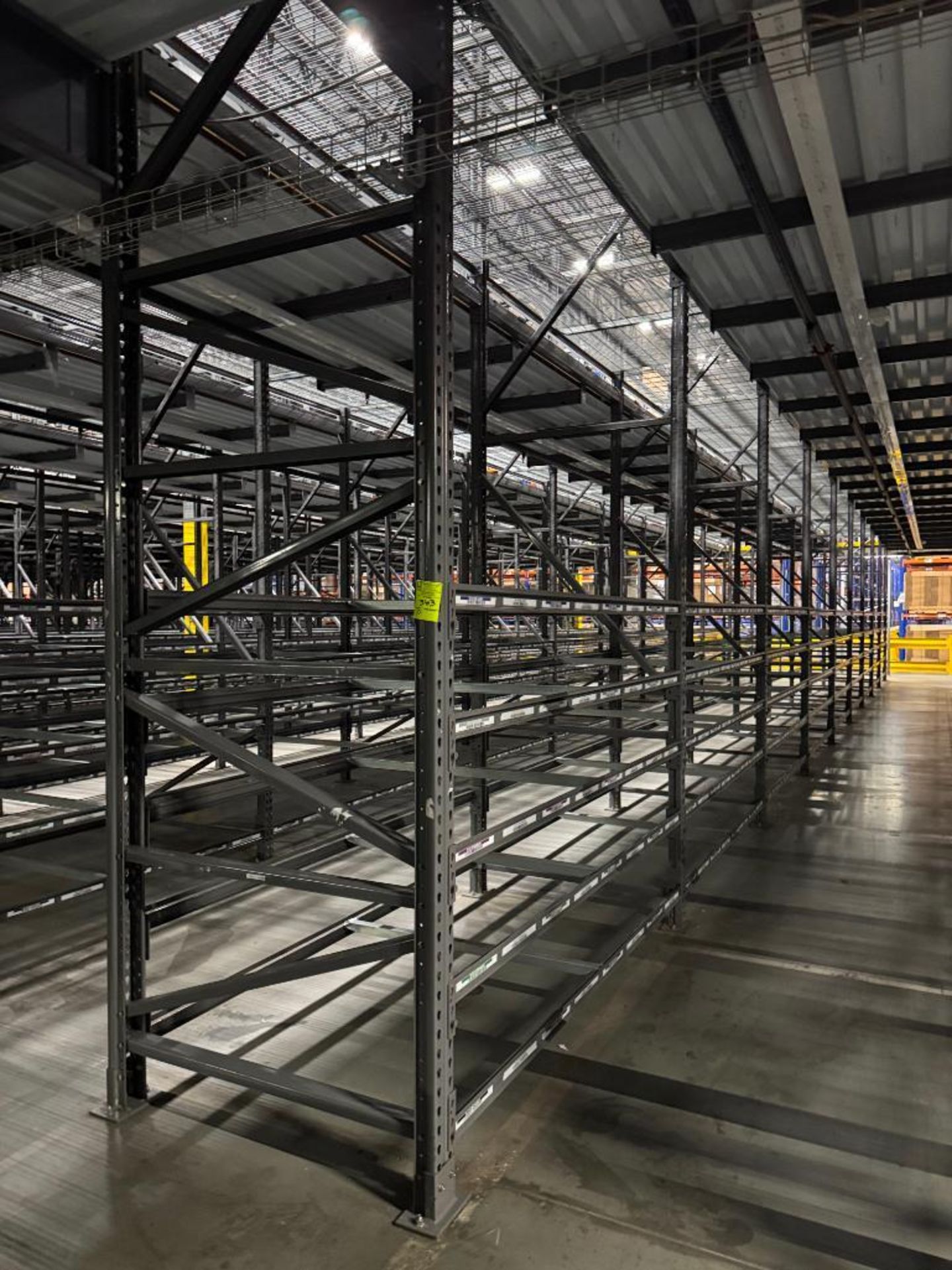 10) sections of pallet racking