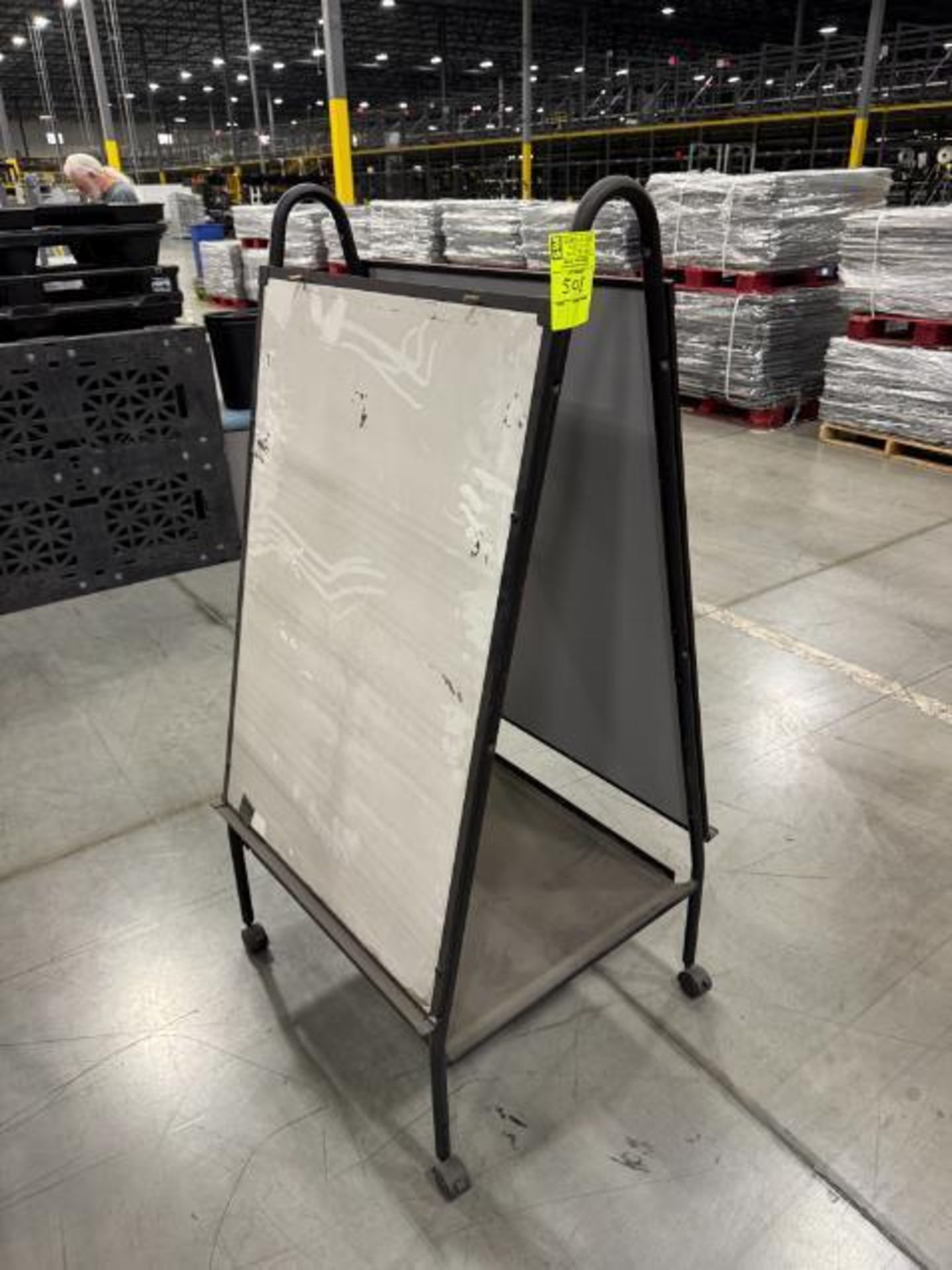 white board A-frame