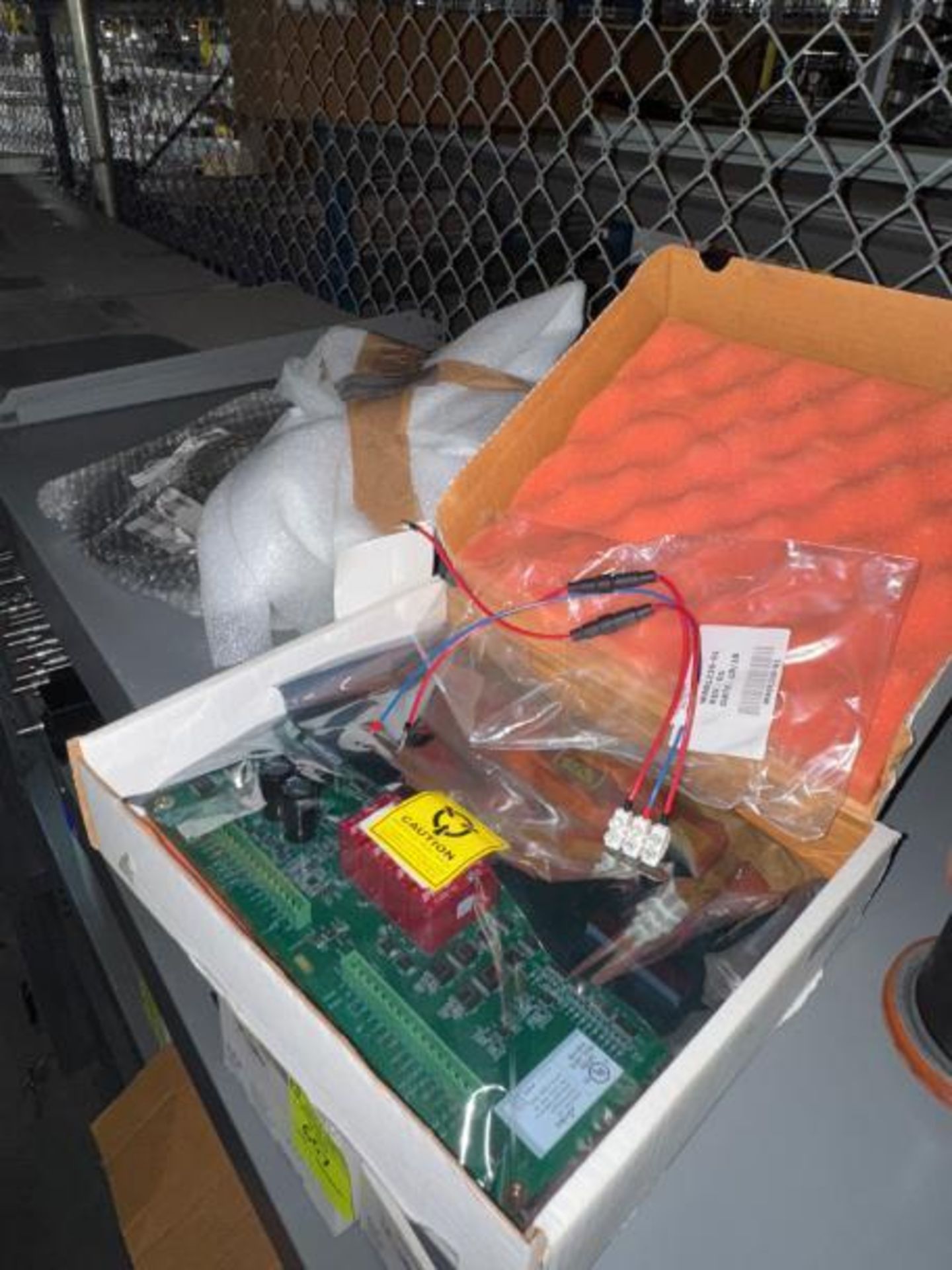 contents of top shelf- Automotion pulley, Photocraft encoder, etc - Image 3 of 3