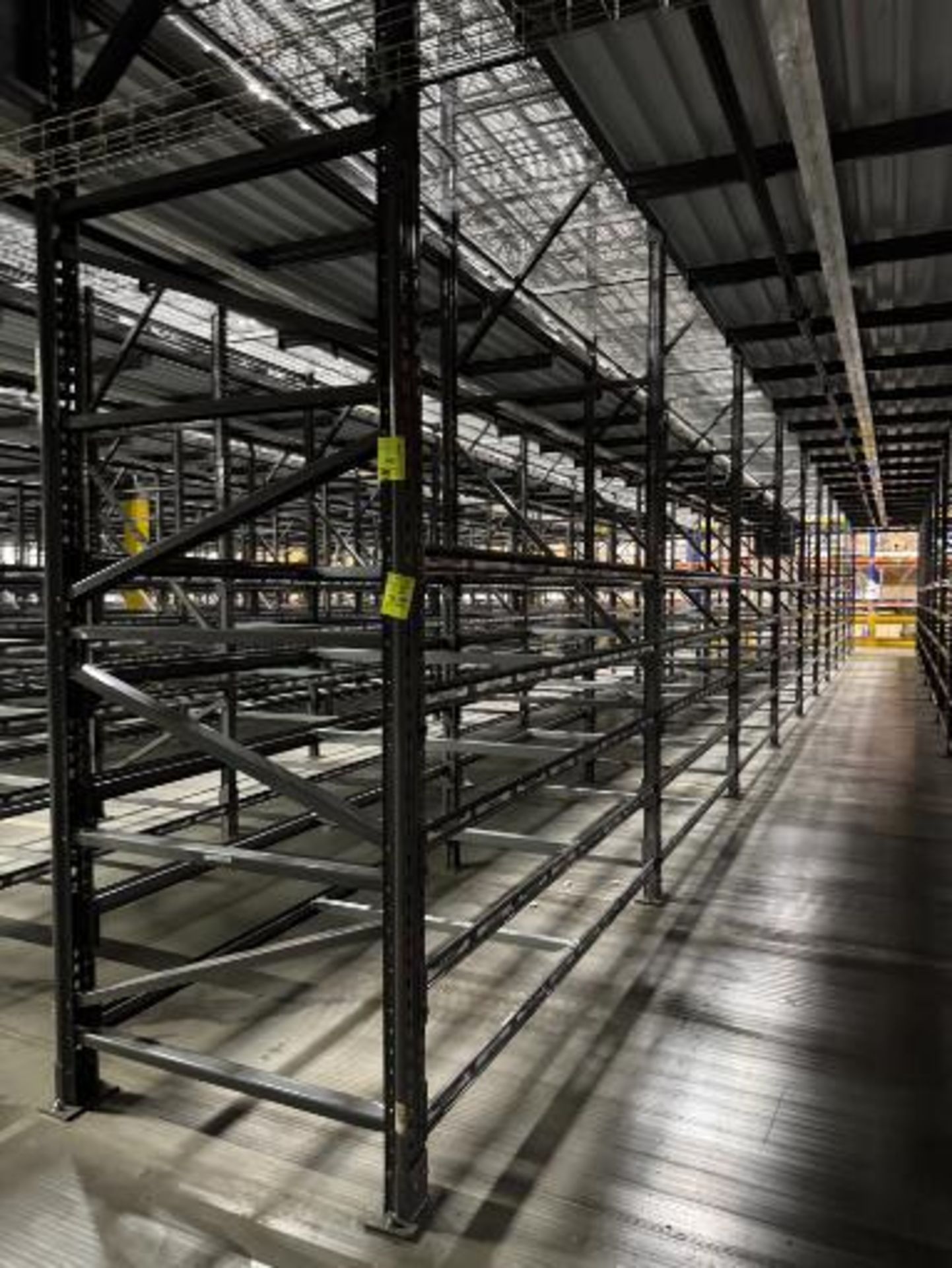 10) sections of pallet racking