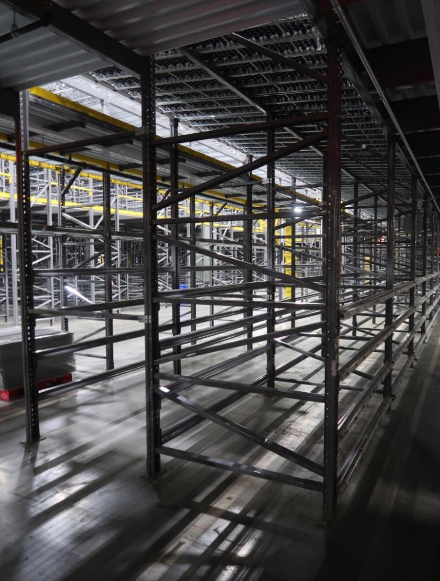 10) sections of pallet racking w/ gravity flow rollers - Image 4 of 8