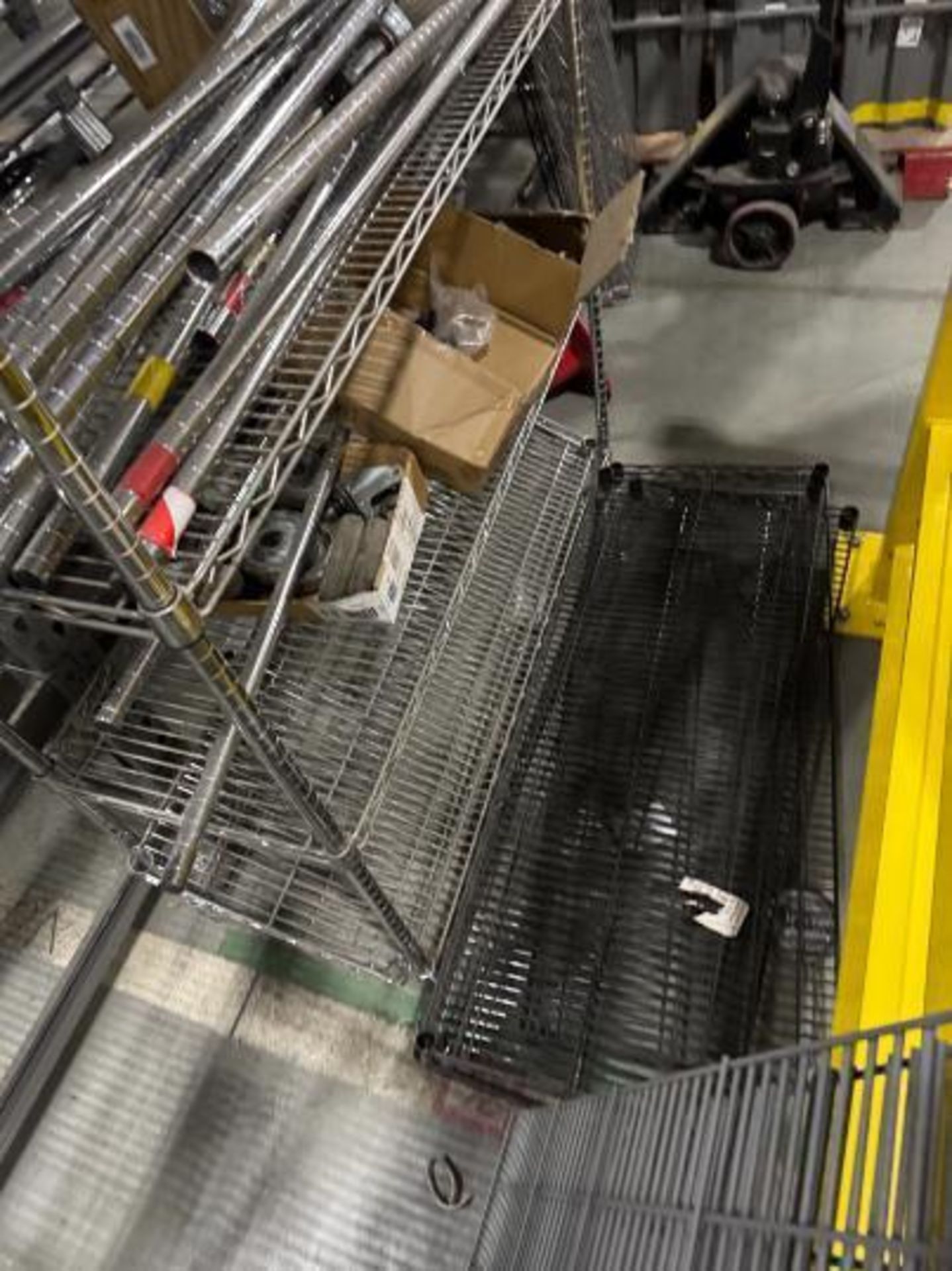 wire shelving parts, on 48" x 18" x 63" rack - Image 3 of 3