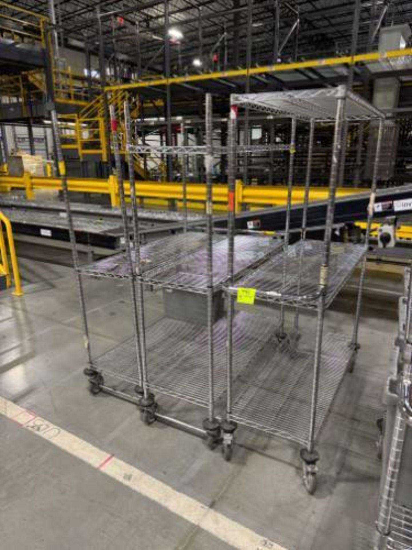 wire shelving units, on casters - Image 2 of 2