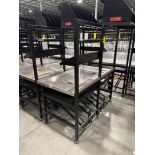 steel frame work benches w/ stainless work surface