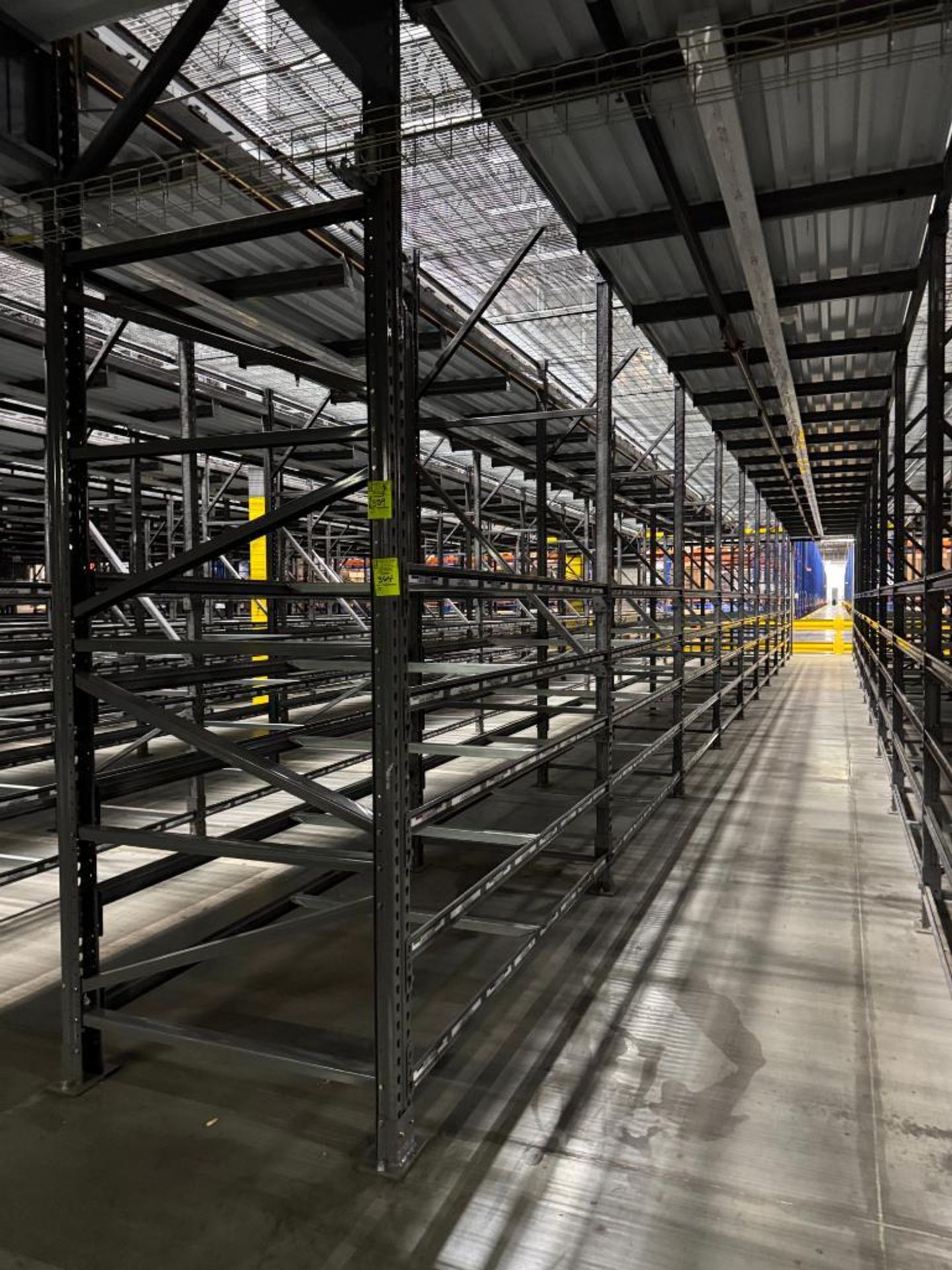 10) sections of pallet racking
