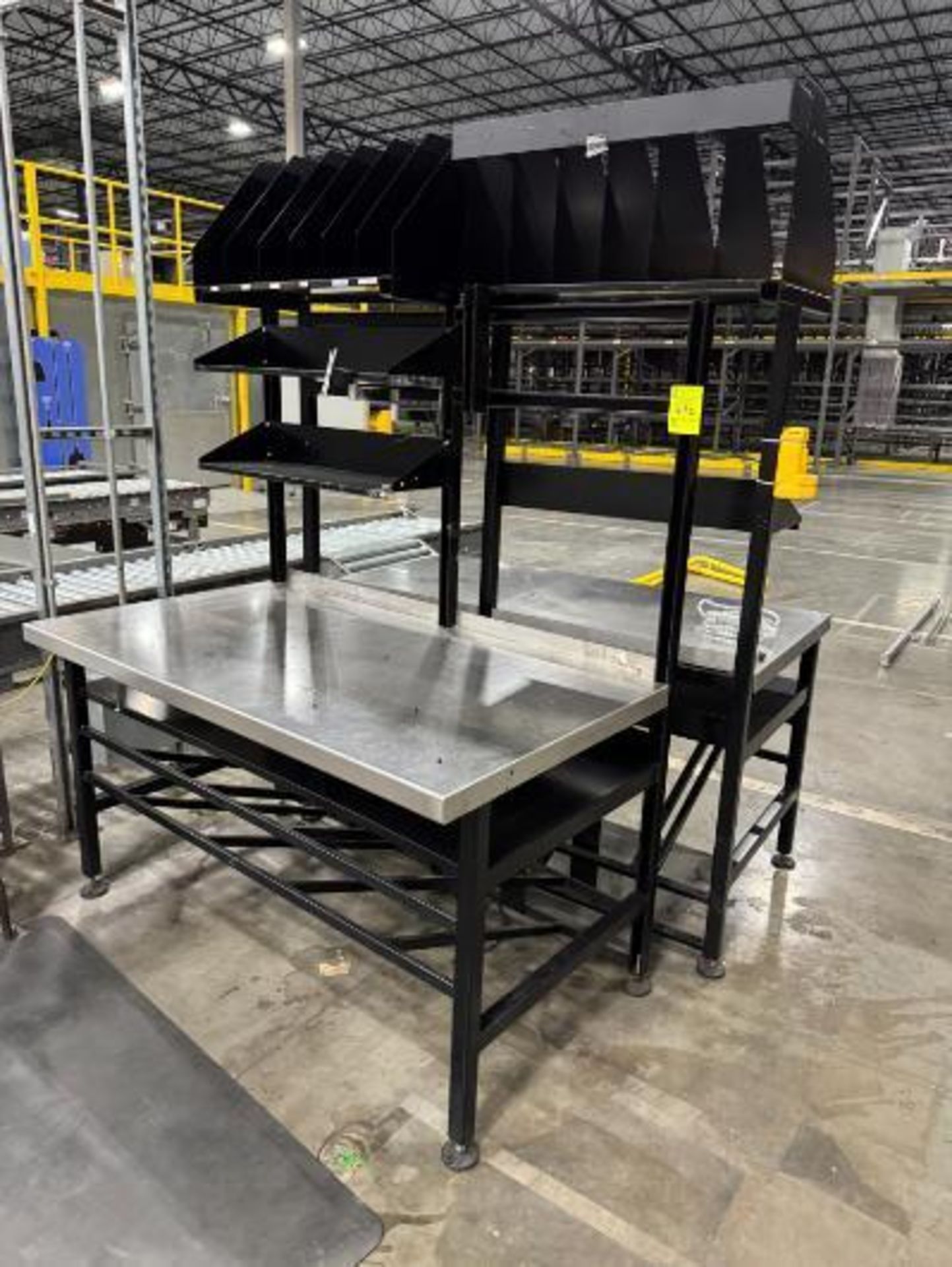 steel frame work benches w/ stainless work surface