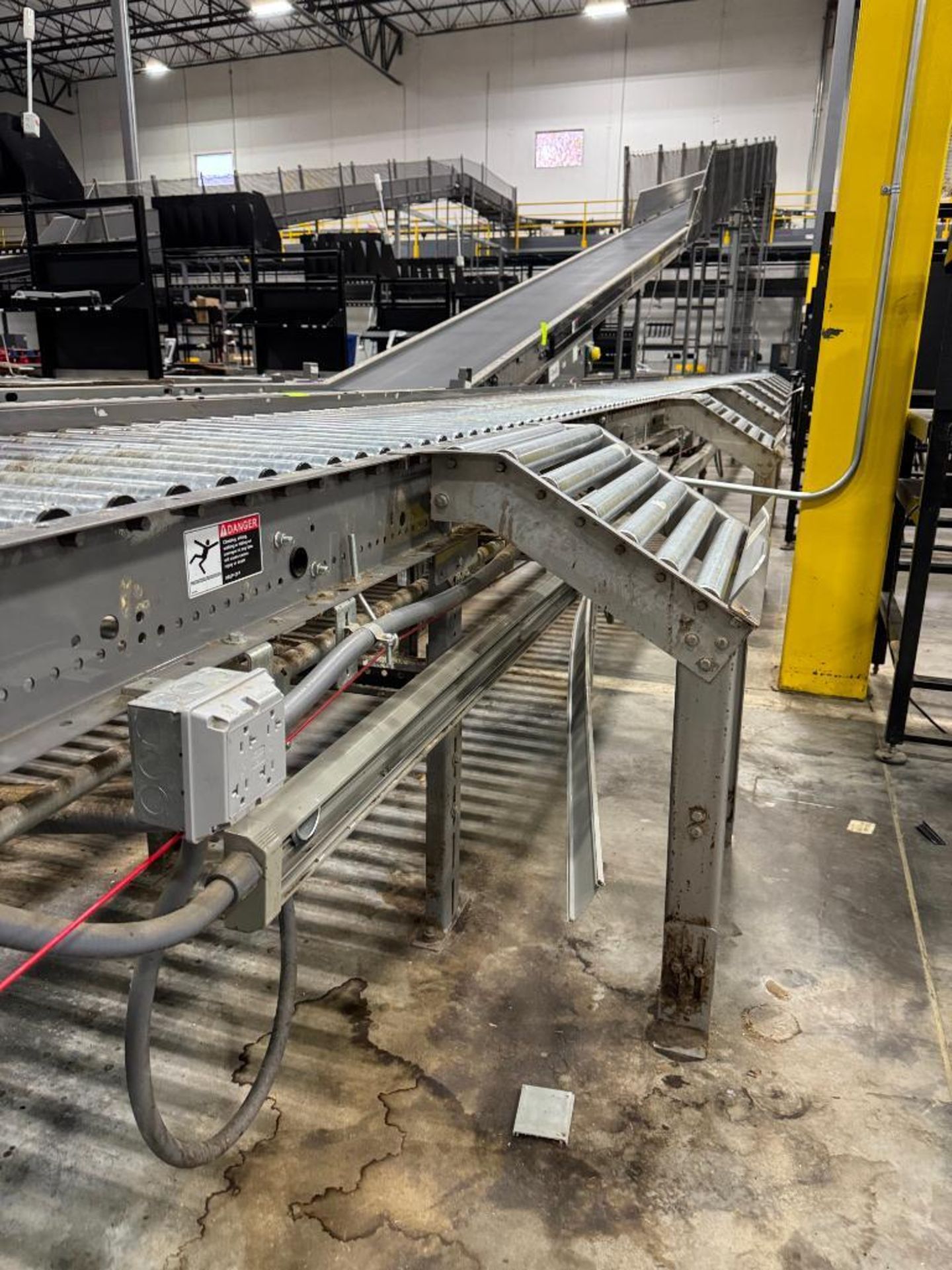 Invata partially powered roller conveyor w/ pack stations - Image 2 of 4