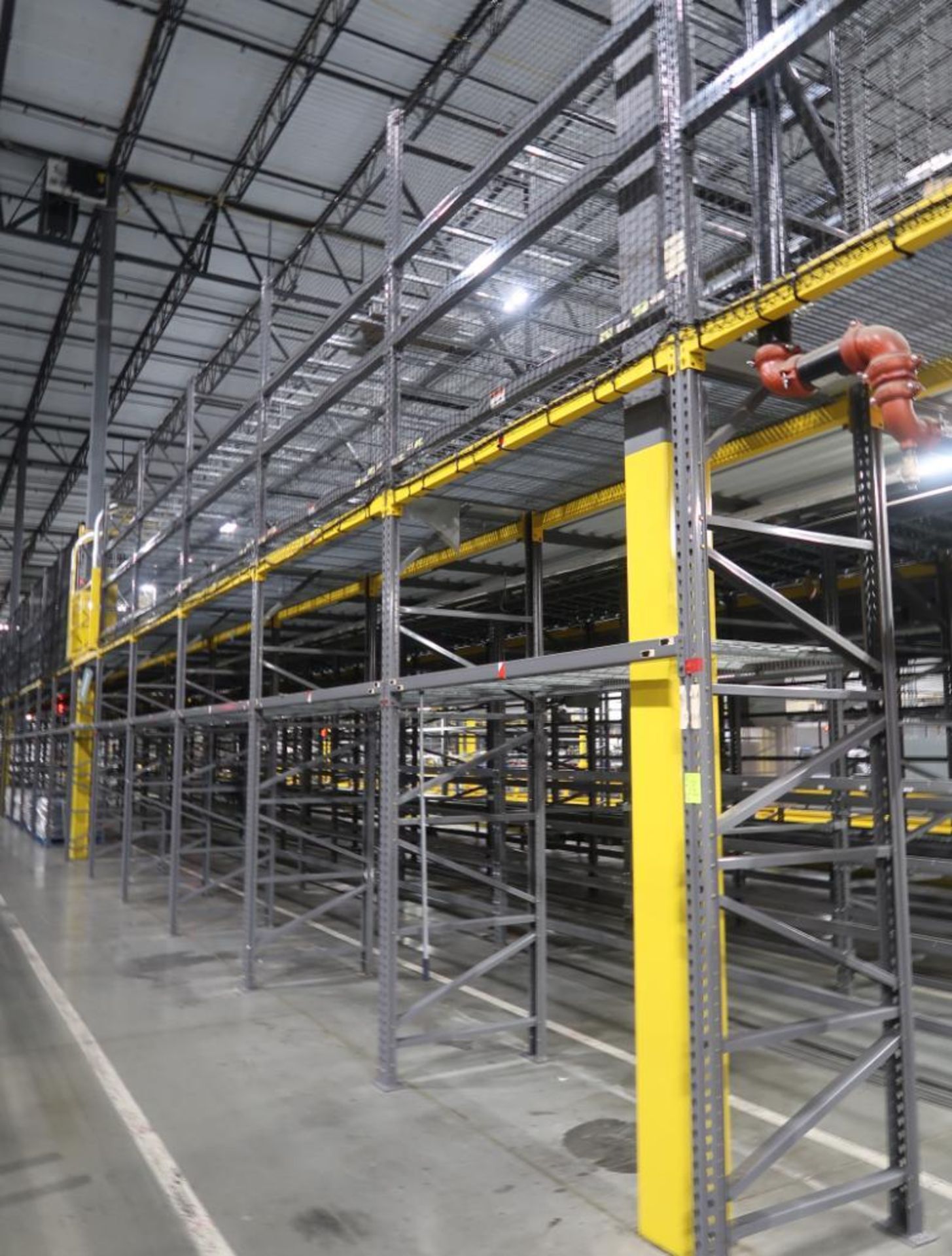11) sections of pallet racking