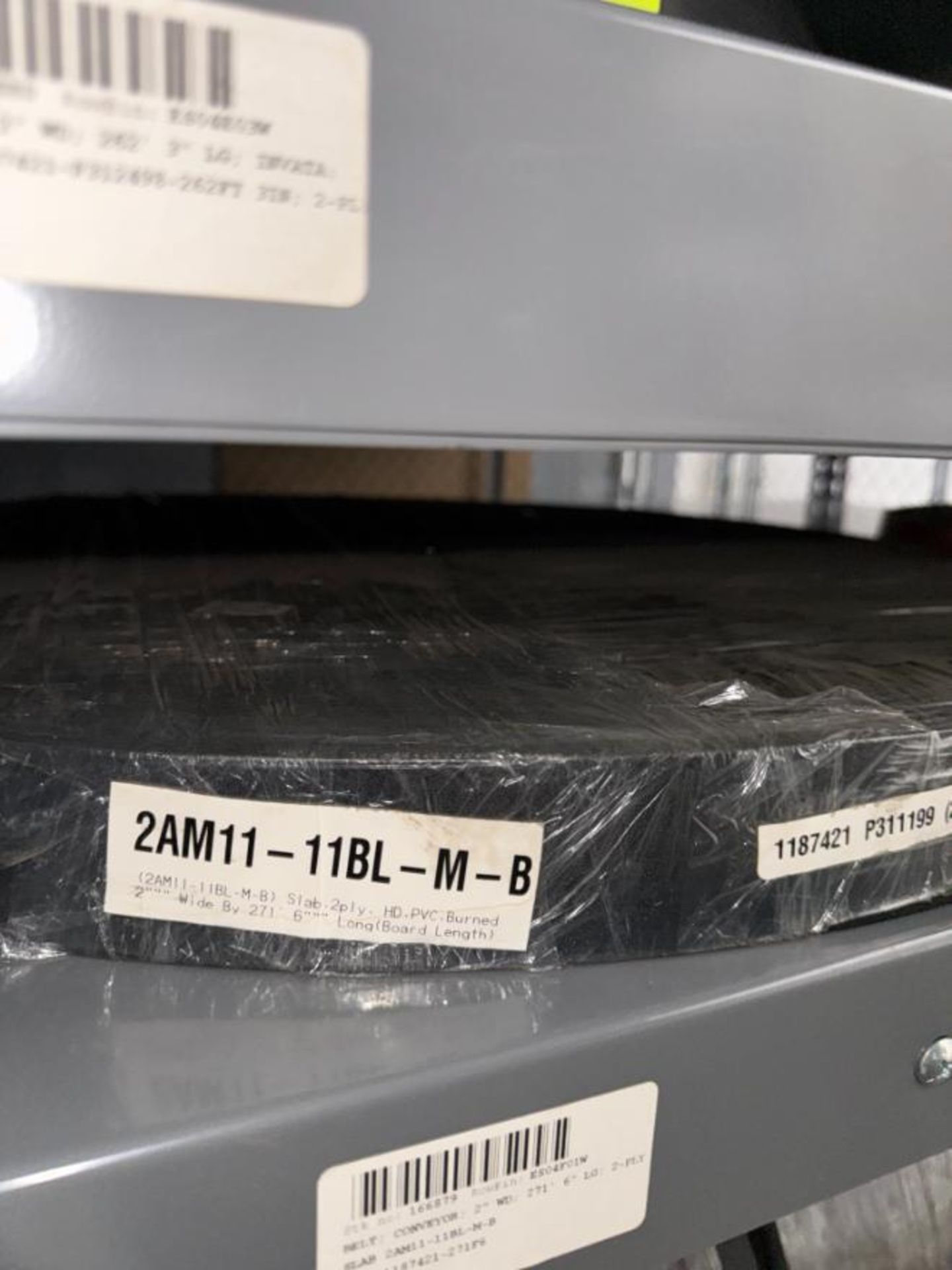 contents of shelf- 2" & 1.25" conveyor belts - Image 2 of 4