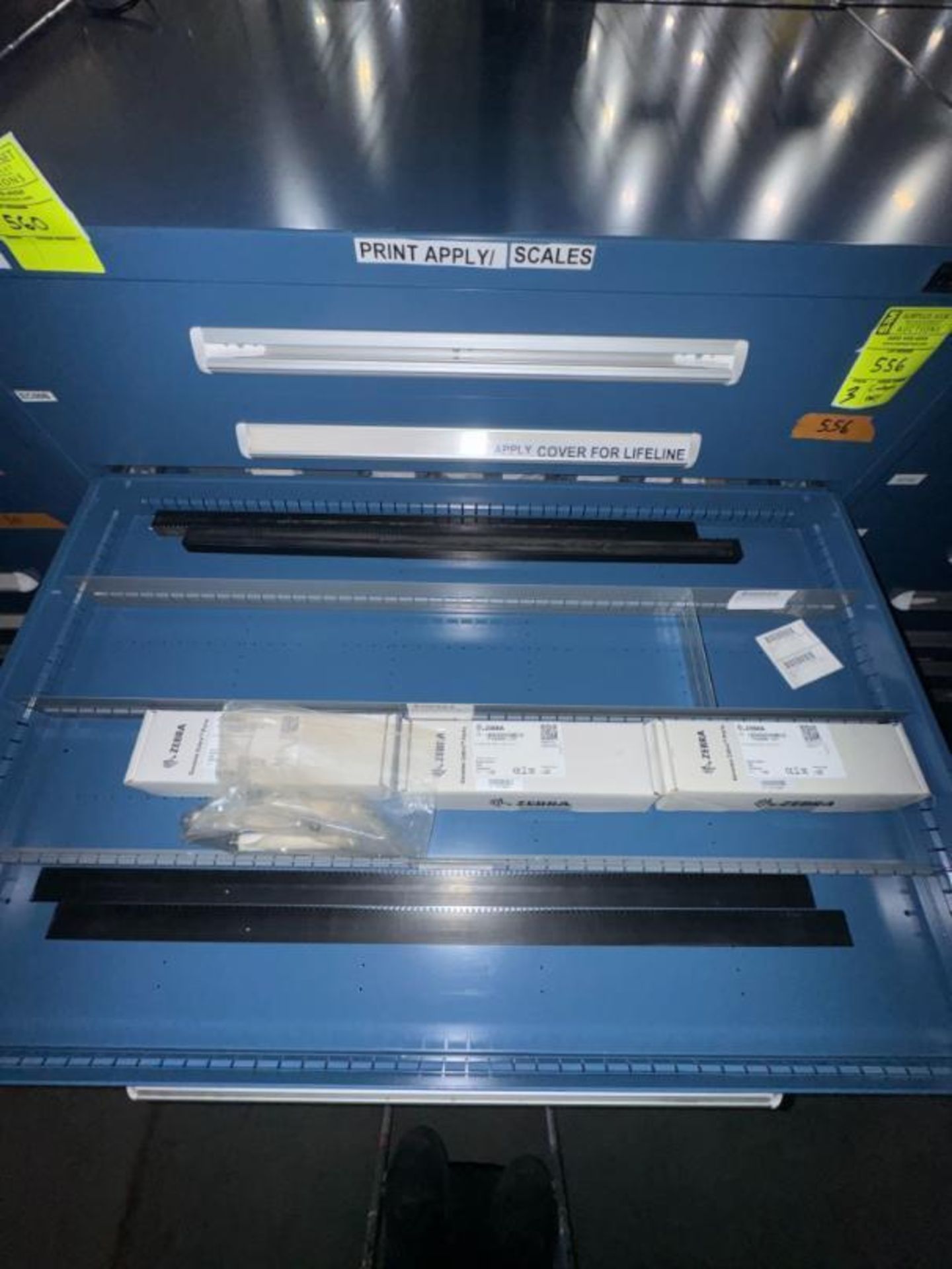 contents of 3) drawers- Panther P8e zebra printer parts - Image 3 of 3