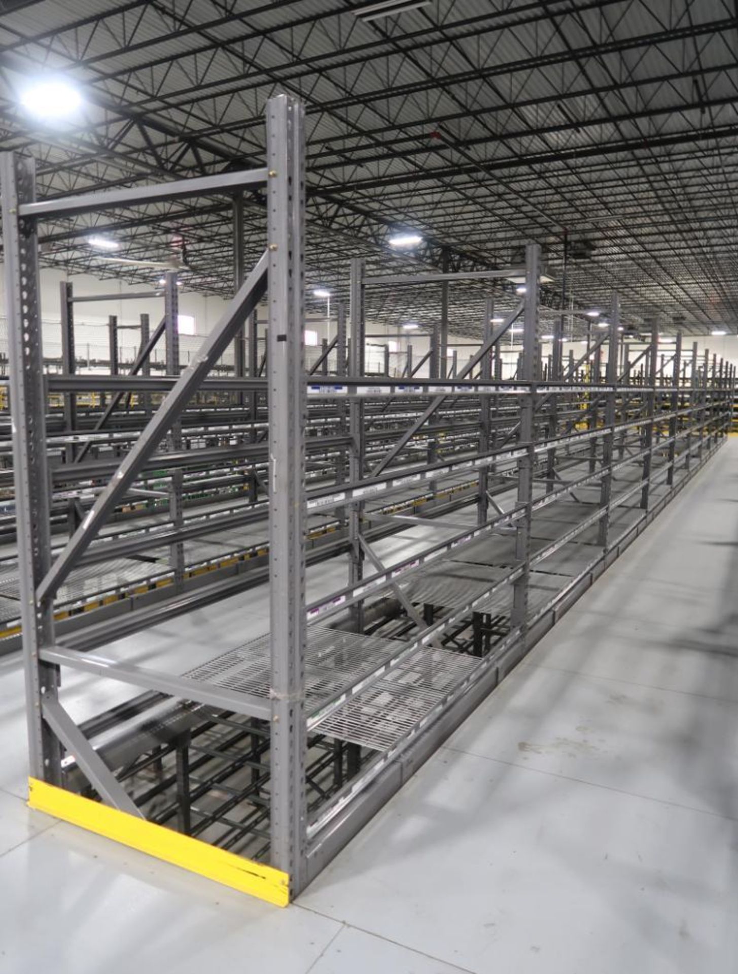 12) sections of pallet racking