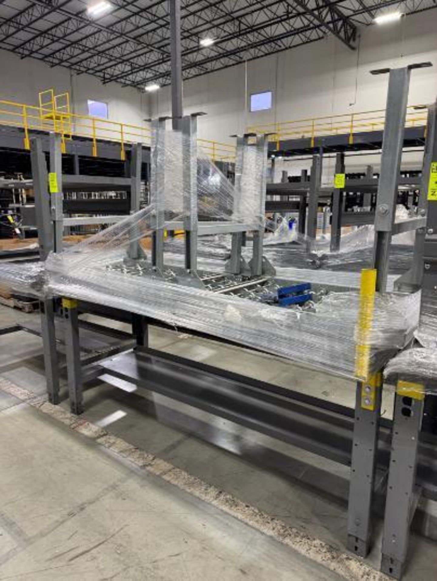 steel table & 2) 40" roller conveyors - Image 2 of 3