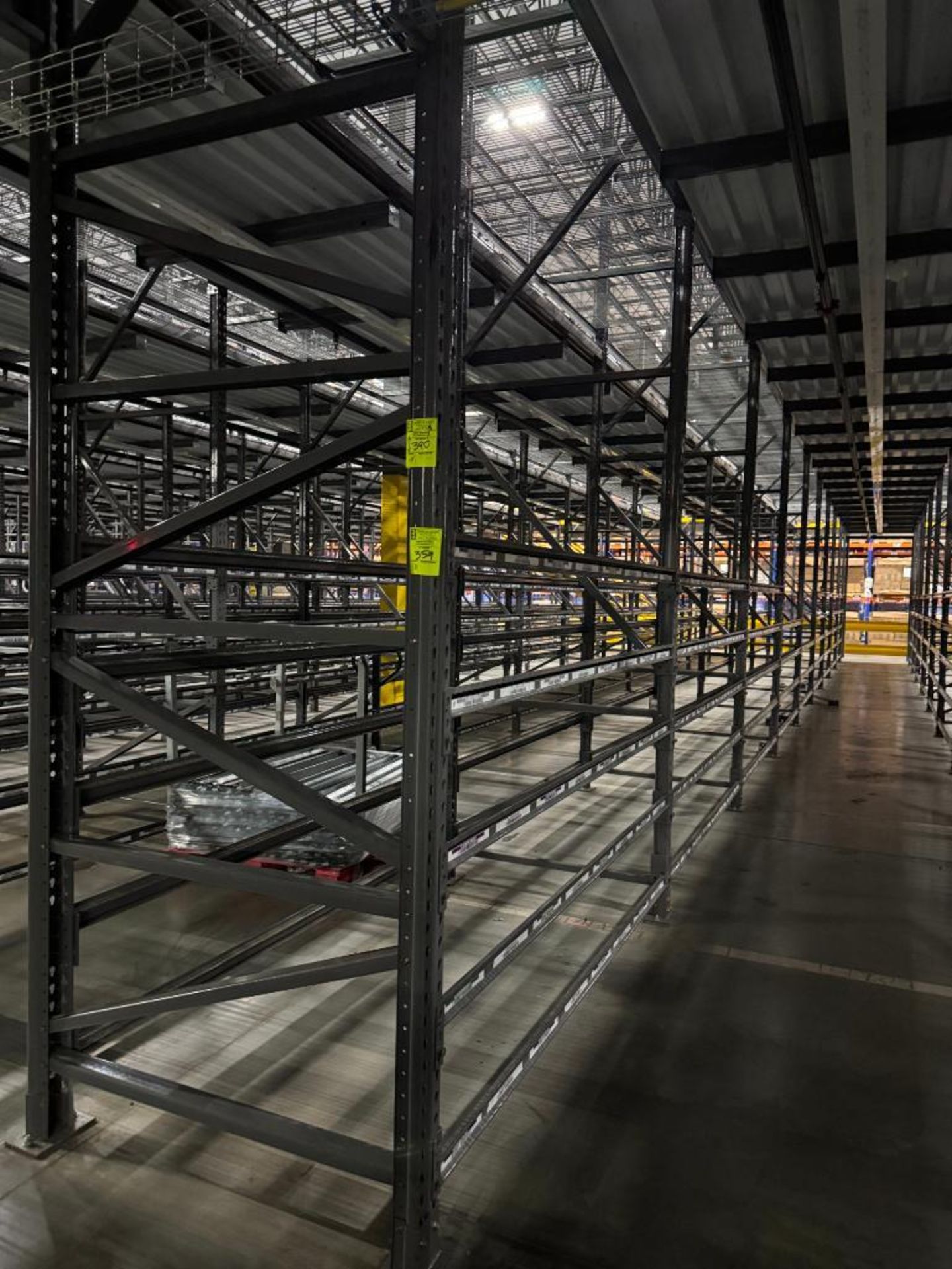 10) sections of pallet racking