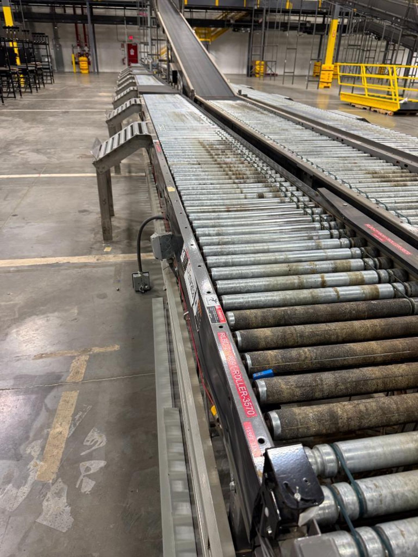 Invata partially powered roller conveyor w/ pack stations - Image 2 of 4