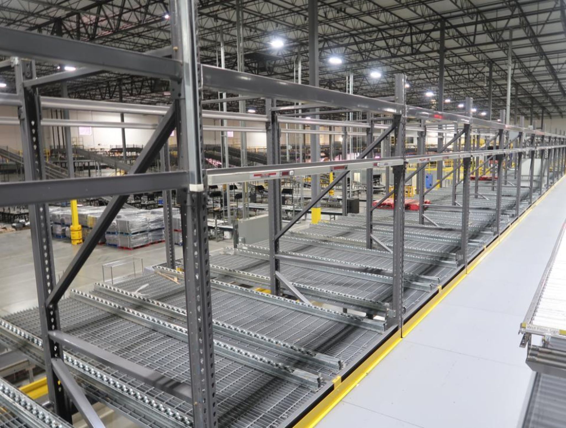 11) sections of pallet racking w/ gravity flow rollers - Image 5 of 6