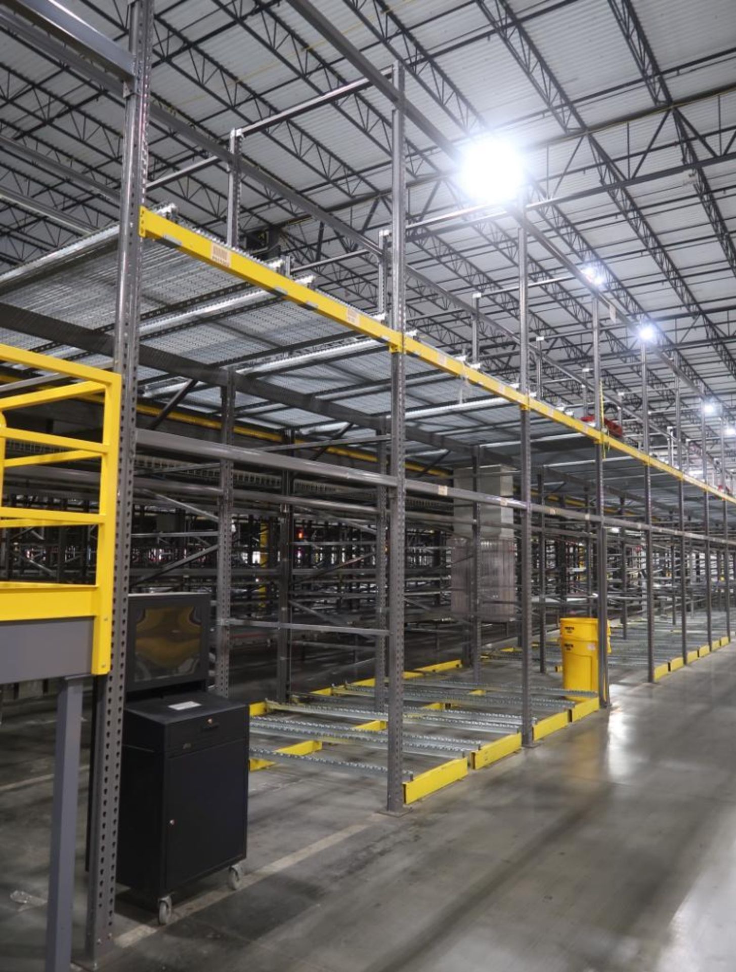 11) sections of pallet racking w/ gravity flow rollers - Image 4 of 6