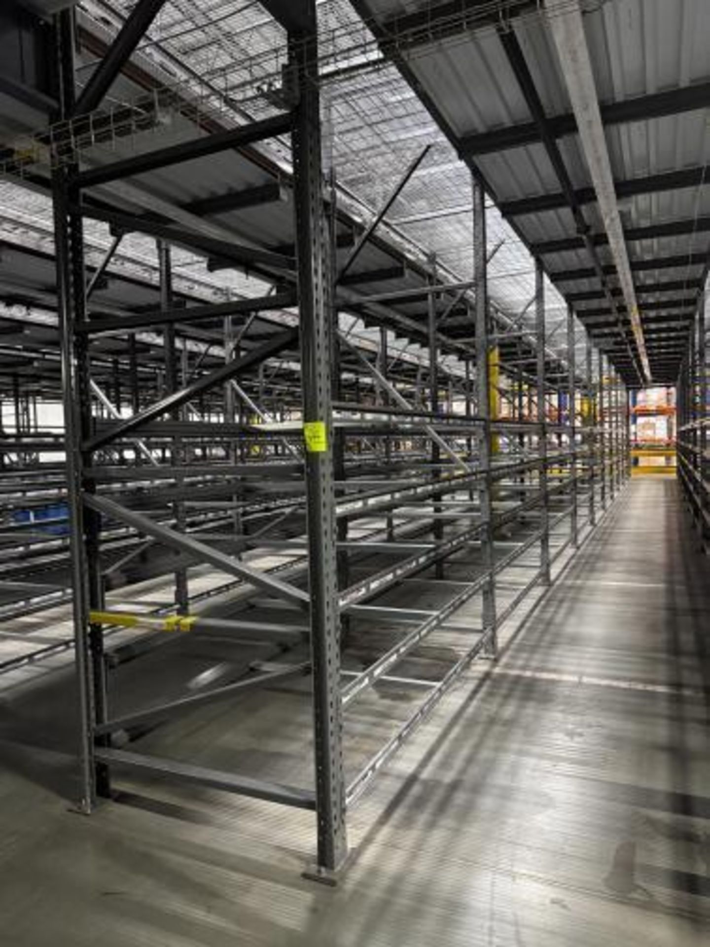 10) sections of pallet racking