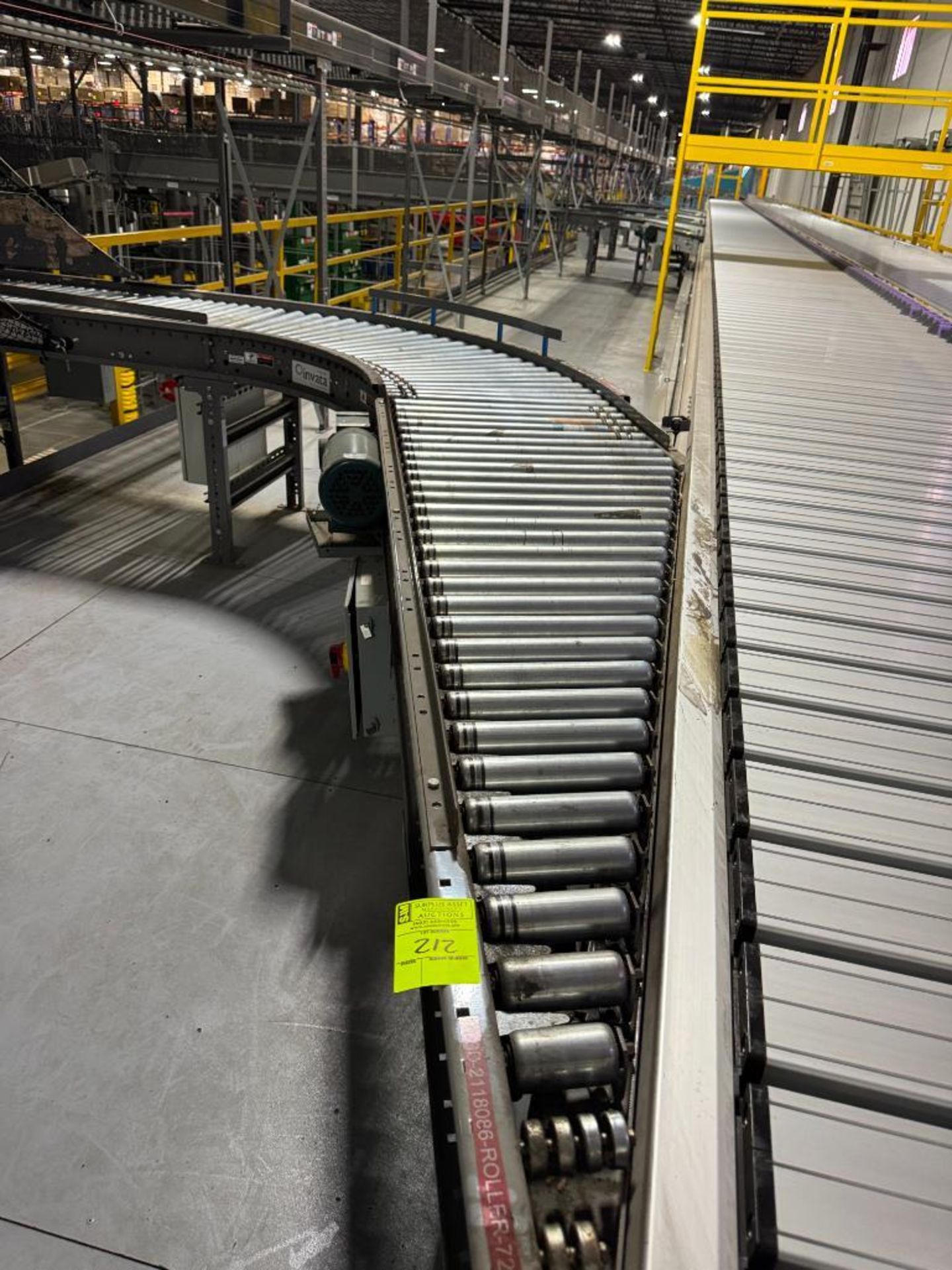 Invata powered roller conveyor, 90