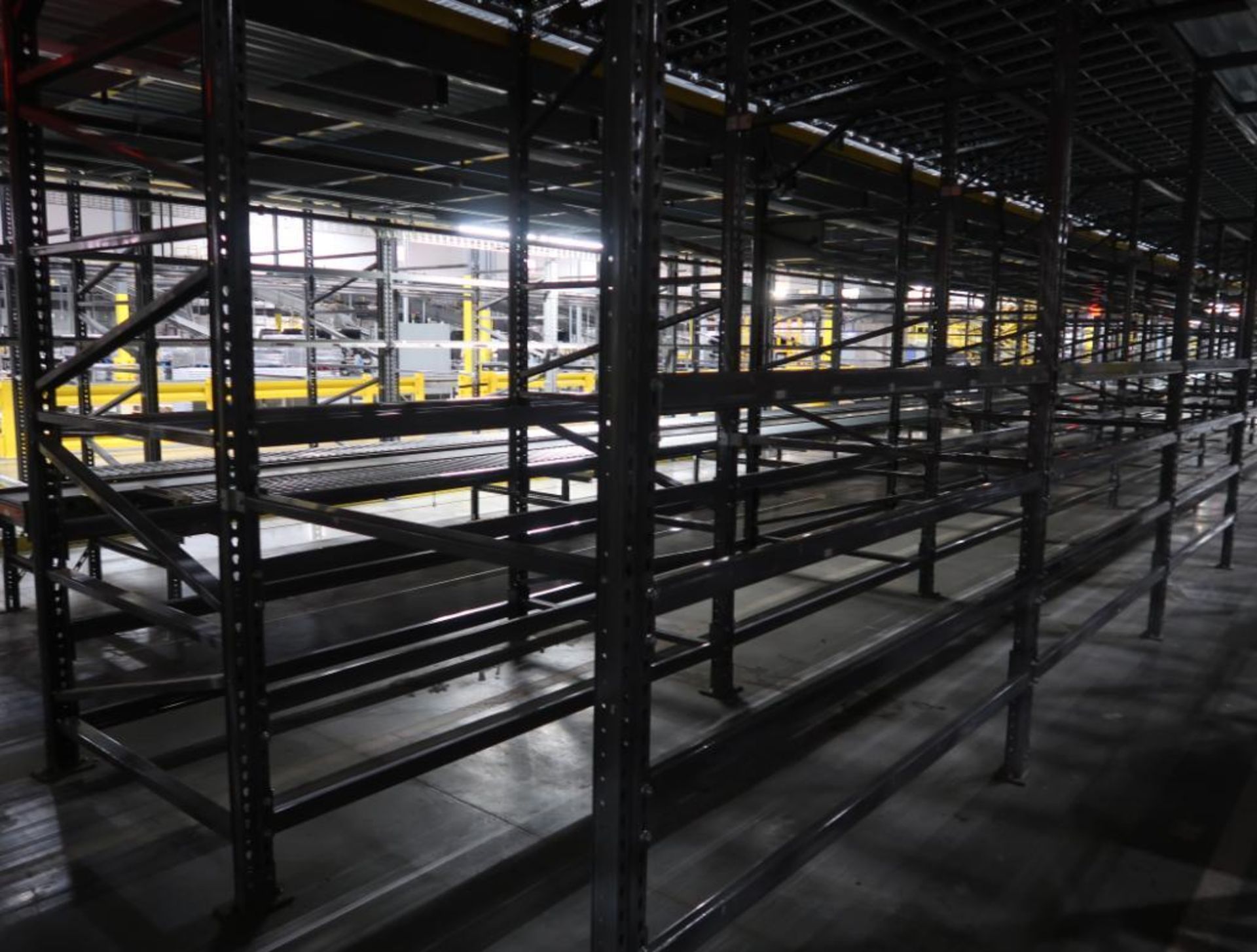 11) sections of pallet racking w/ gravity flow rollers - Image 6 of 9
