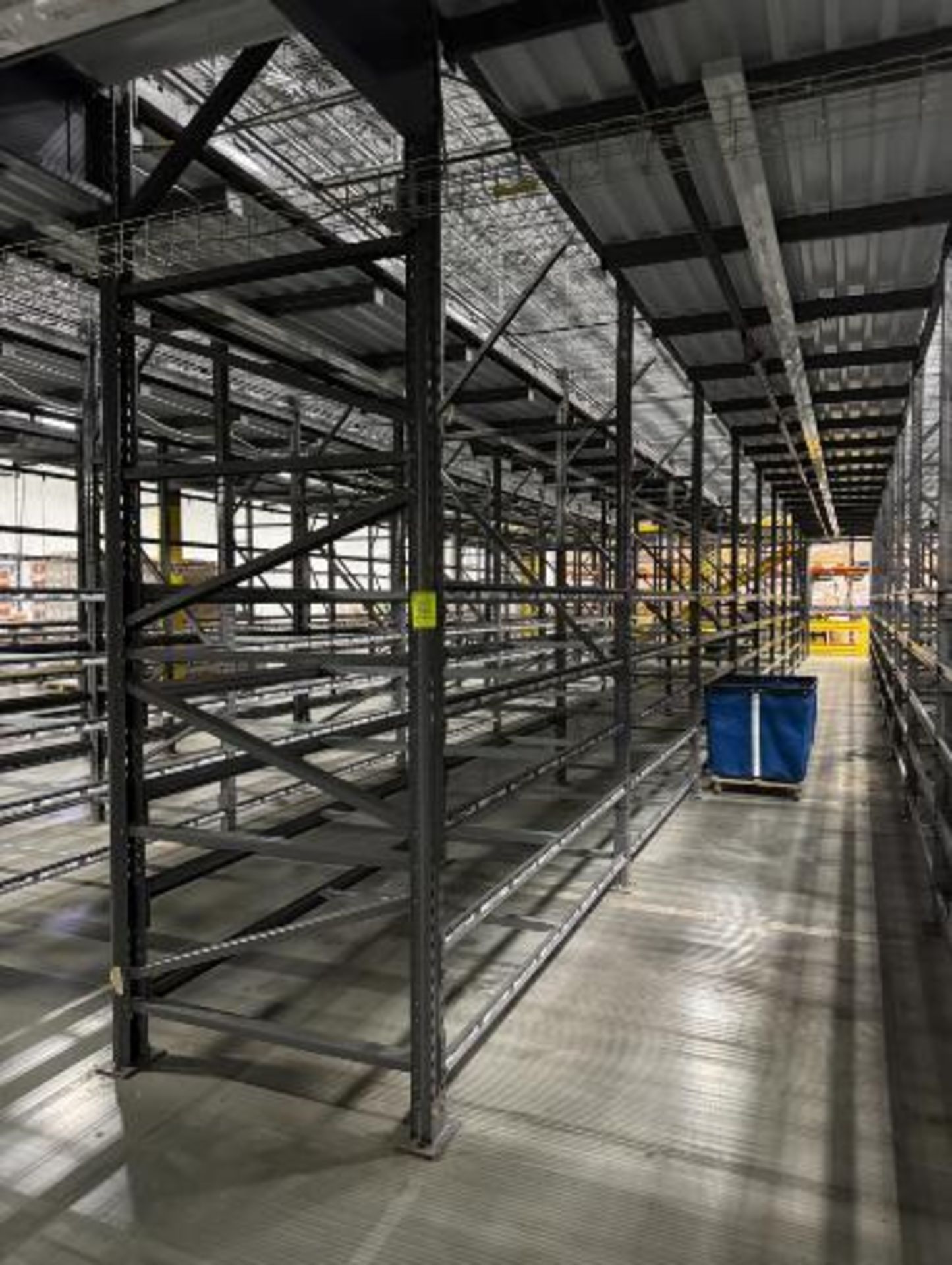 10) sections of pallet racking