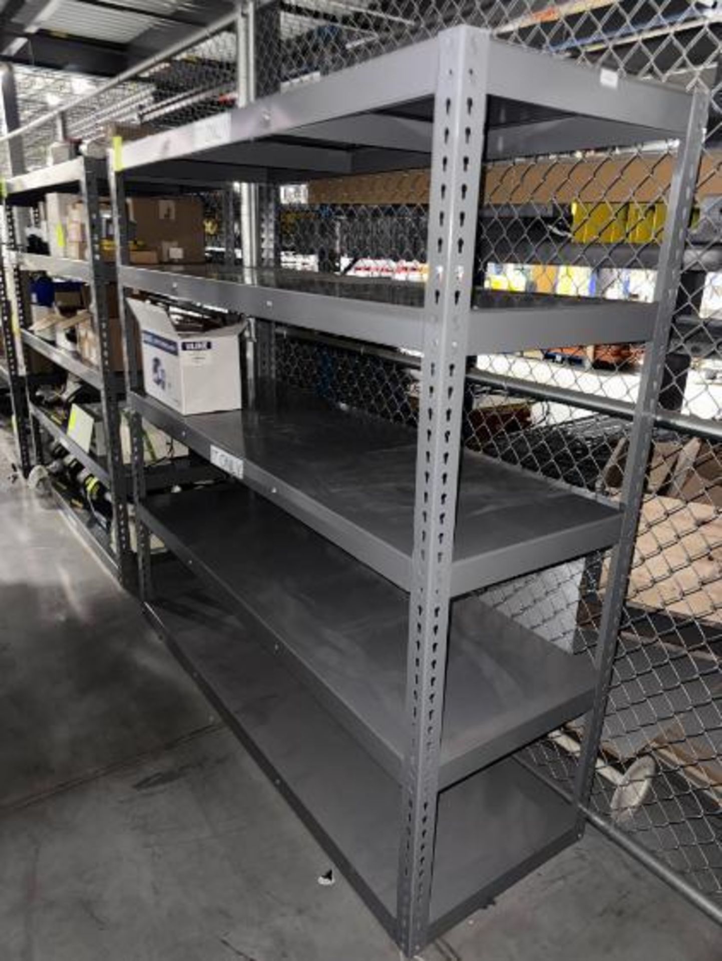 warehouse shelving unit, no contents - Image 2 of 2