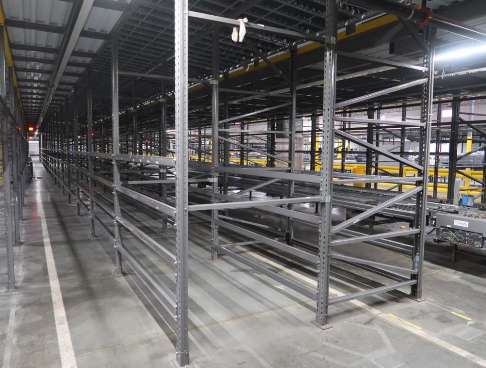 11) sections of pallet racking w/ gravity flow rollers - Image 4 of 9