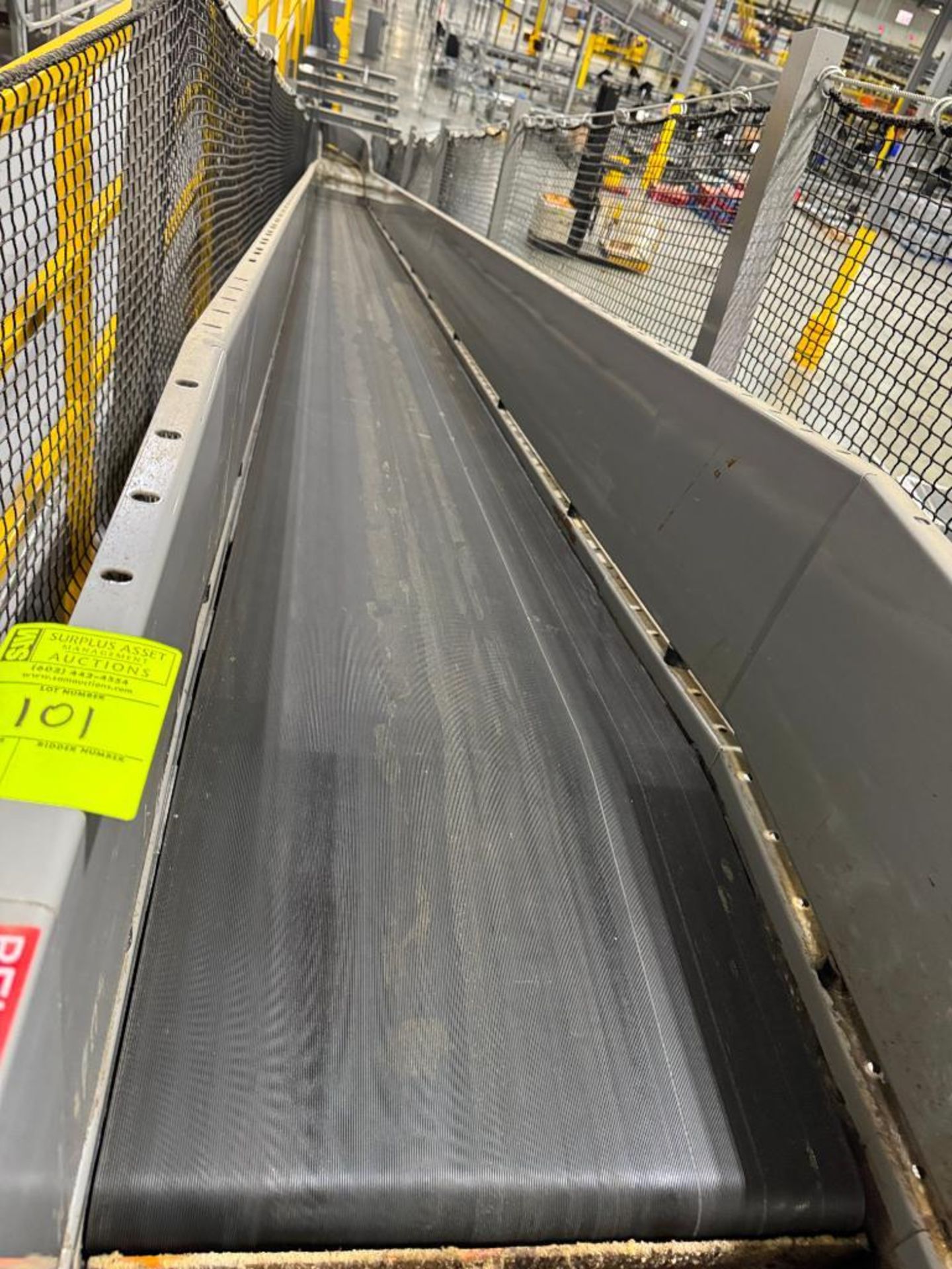 Invata conveyor belt w/ decline