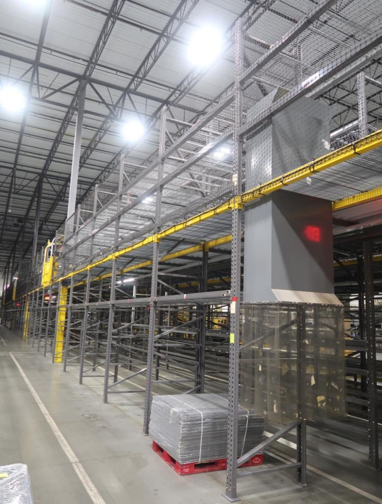 10) sections of pallet racking