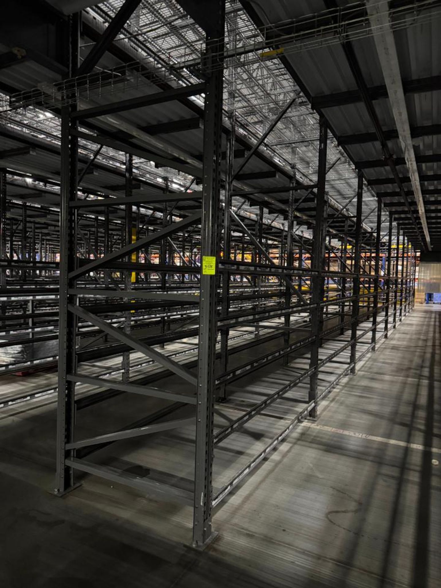10) sections of pallet racking