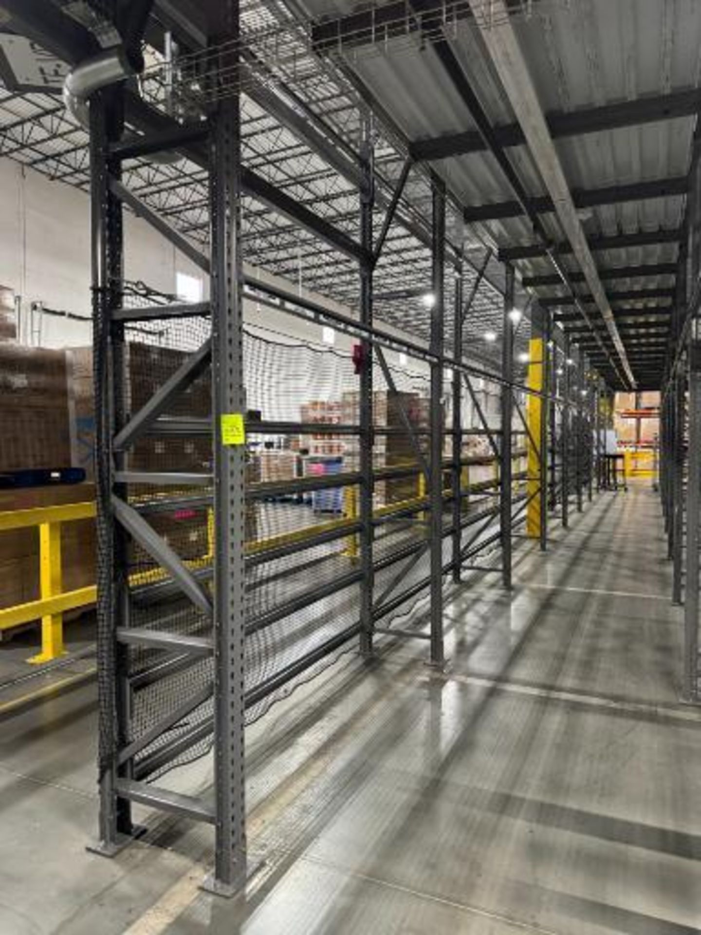 10) sections of pallet racking
