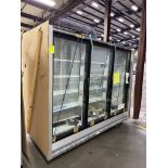 NEW 2025 HUSSMANN 3 DOOR LOW TEMP REACH-IN CASE 208V ELEC DEFROST