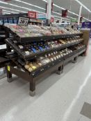 4FT SLANT SHELF WOODEN BAKERY MERCHANDISERS