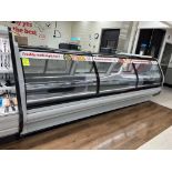 HUSSMANN 12FT CURVED GLASS DELI SERVICE CASE