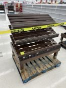 4FT SLANT SHELF WOODEN BAKERY MERCHANDISERS