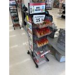 PORTABLE DOUBLE SIDED BIN MERCHANDISERS