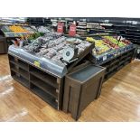 6FT ADJUSTABLE SLANT PRODUCE MERCHANDISING TABLES