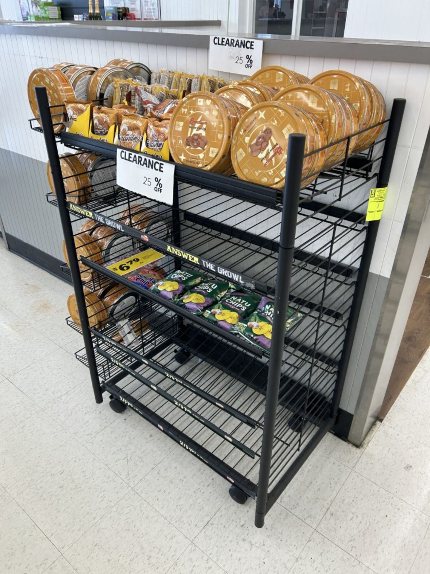 3FT PORTABLE WIRE CHIP MERCHANDISER