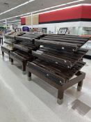 4FT SLANT SHELF WOODEN BAKERY MERCHANDISERS