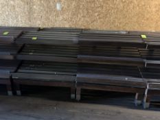 4FT SLANT SHELF WOODEN BAKERY MERCHANDISERS