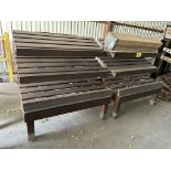4FT SLANT SHELF WOODEN BAKERY MERCHANDISERS
