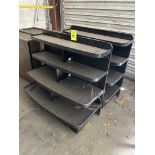 37IN X 18IN X 34IN FOUR-TIER MERCHANDISERS