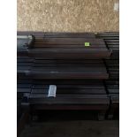 4FT SLANT SHELF WOODEN BAKERY MERCHANDISERS