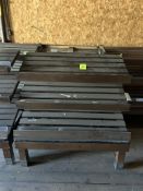 4FT SLANT SHELF WOODEN BAKERY MERCHANDISERS