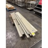 Pallets of misc shelving parts