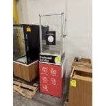 Single base cabinet podium w/ sneeze guard