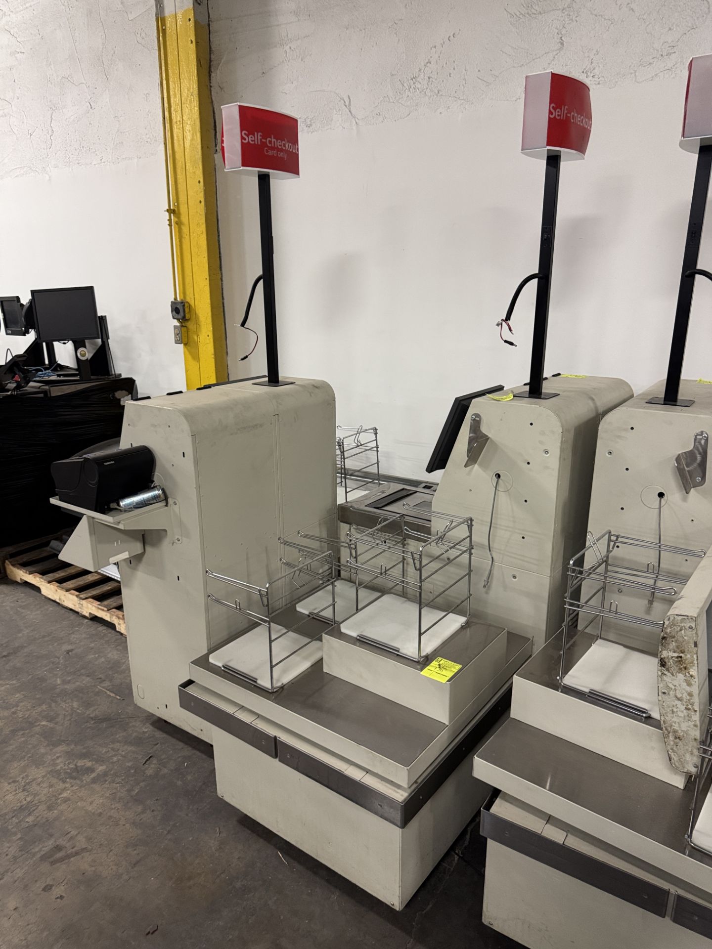 Self-checkout POS station w/ monitors, scales, receipt printer - Image 2 of 6