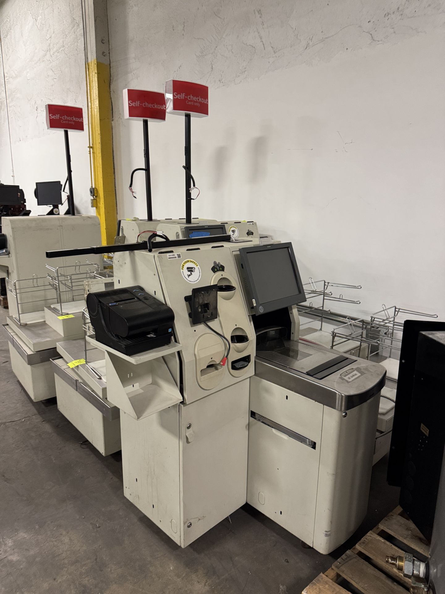 Self-checkout POS station w/ monitors, scales, receipt printer - Image 2 of 6