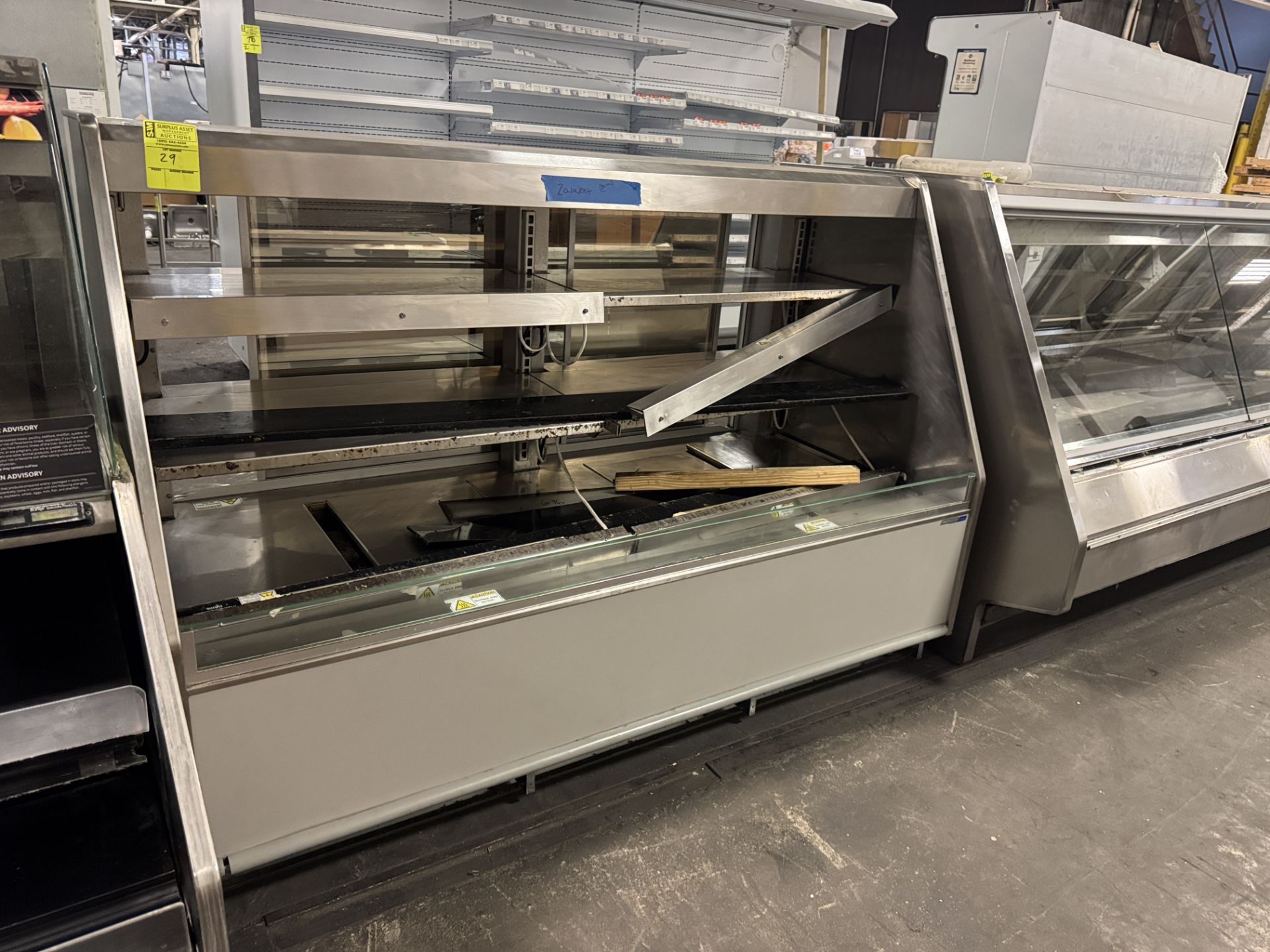 Hillphoenix hot food grab & go merchandiser w/ rear load