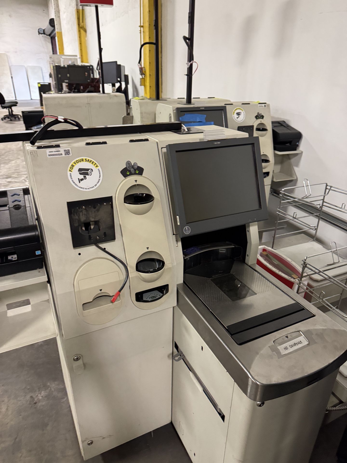 Self-checkout POS station w/ monitors, scales, receipt printer - Image 3 of 6